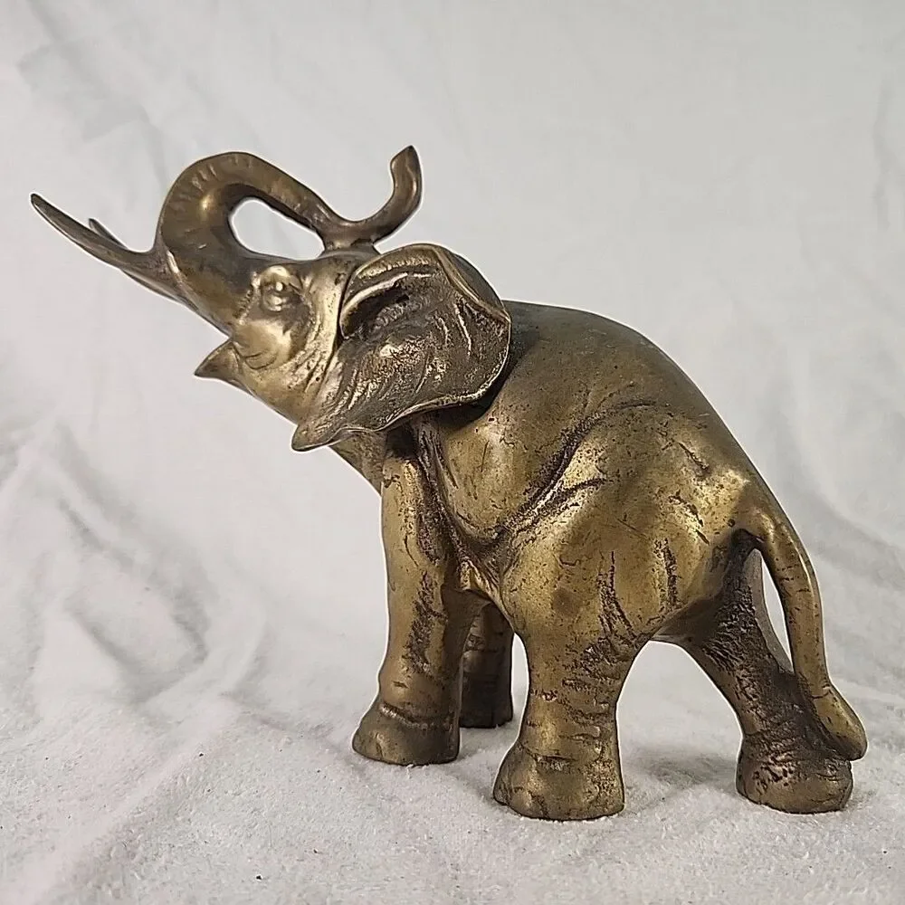 Statue Brass Elephant Solid 5.5